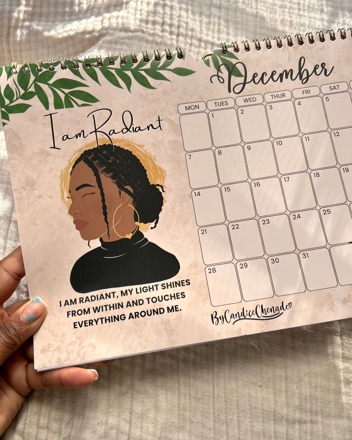 2026 “I Am” Affirmation Wall Art Calendar