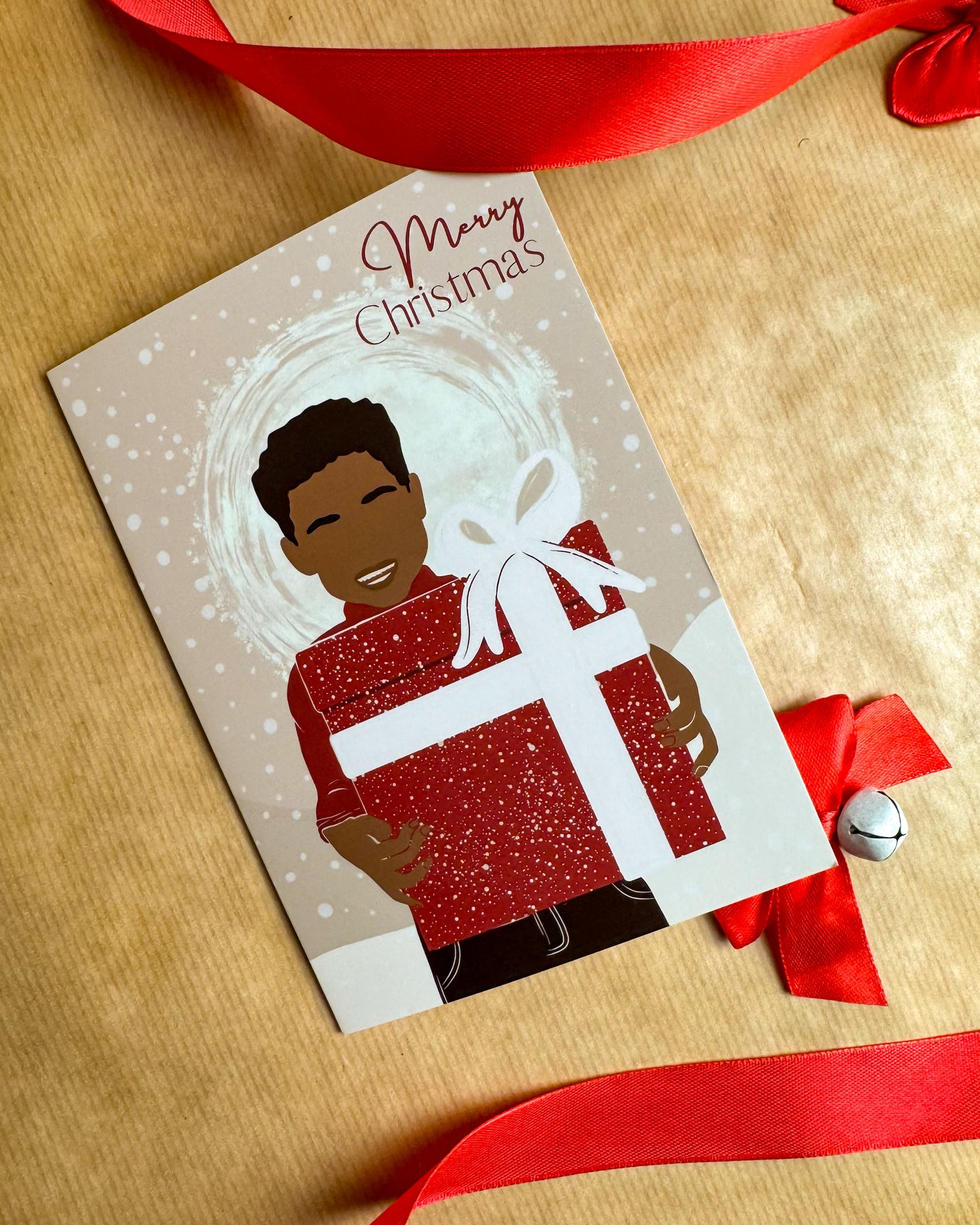 A Christmas Gift Boy Christmas Card 6 A6 Card Multipack