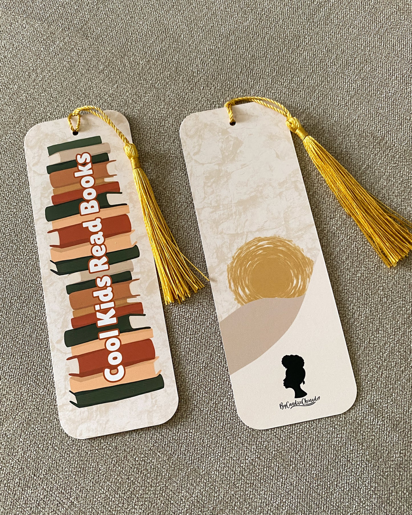 Cool Kids Read Books / Girl Reading Books - Kids Affirmation Bookmark Set