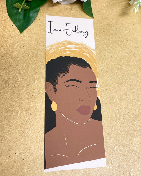 I Am Evolving Black Woman Bookmark
