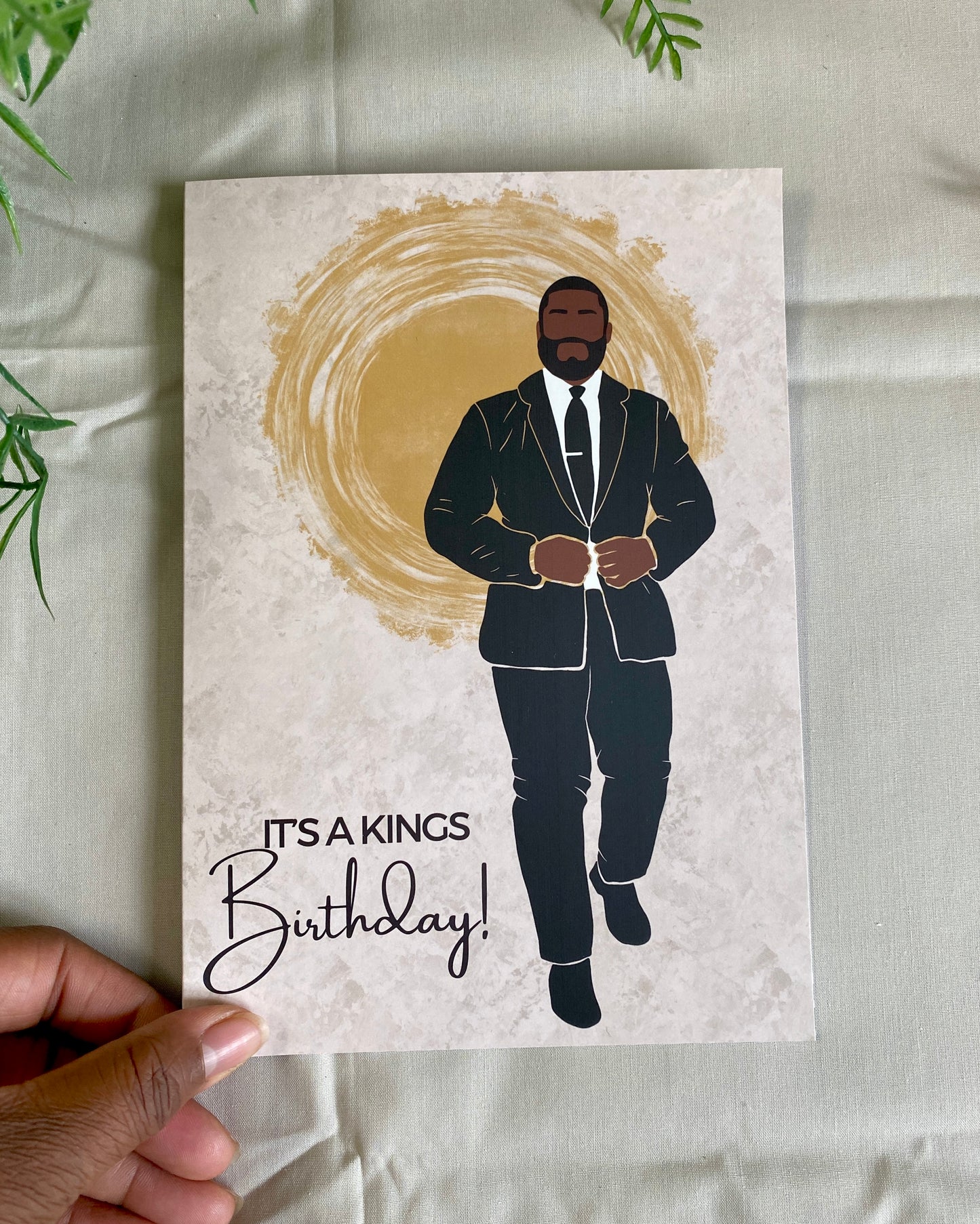 Ricky’s Kings Happy Birthday Day Suited & Booted Card. - Dark