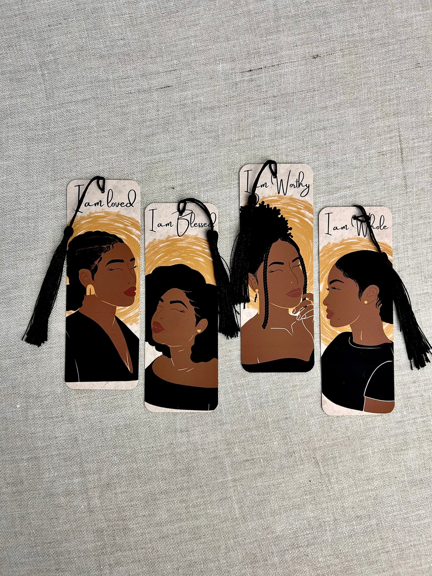 I Am - Tasselled Affirmation Bookmark Set.