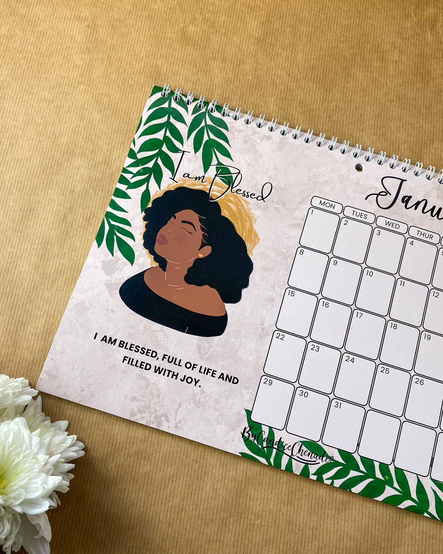 2024 “I Am” Affirmation Wall Art Calendar