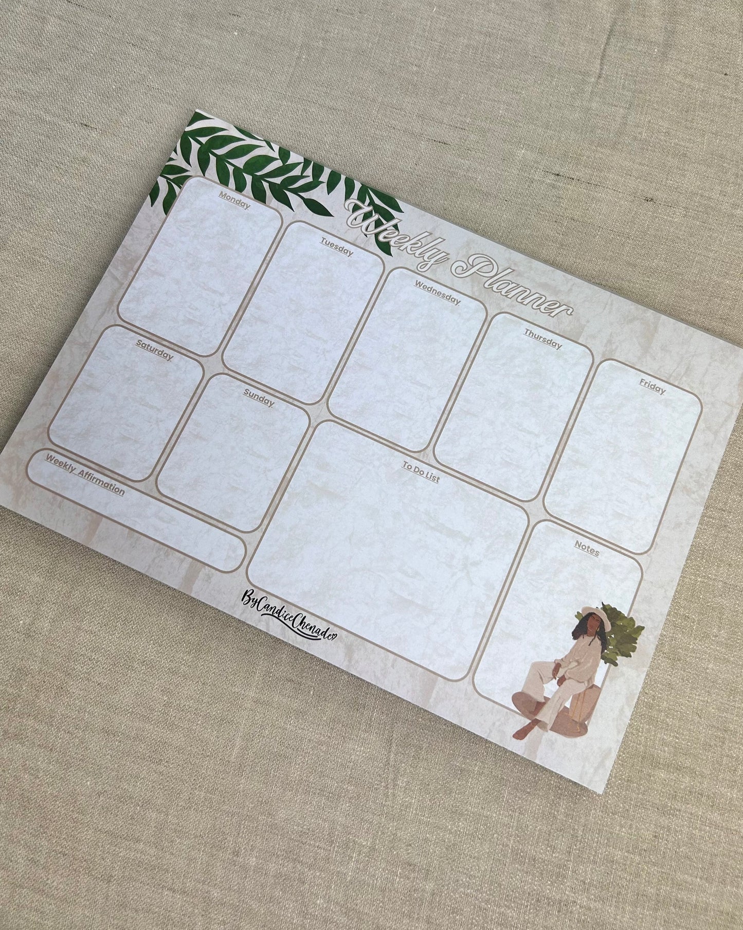 Suzette's A4 Weekly To Do List Planner Notepad