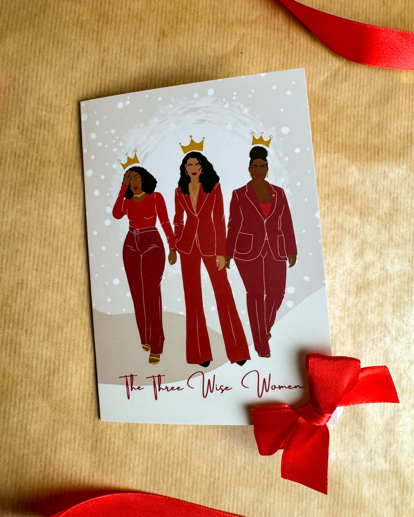Three Wise Black Women Mini Christmas 6 Card Multipack