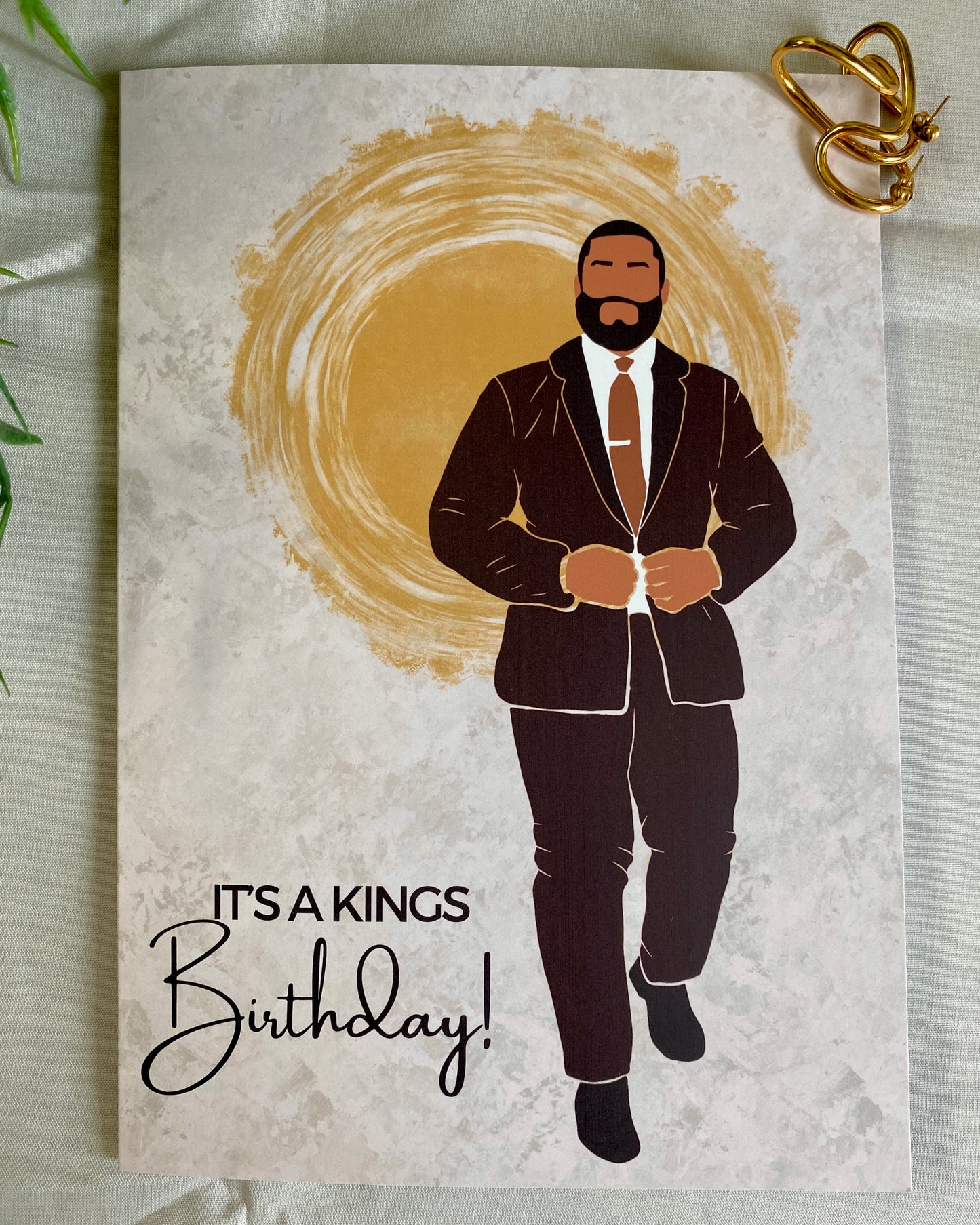 Ricky’s Kings Happy Birthday Day Suited & Booted Card. - Mid