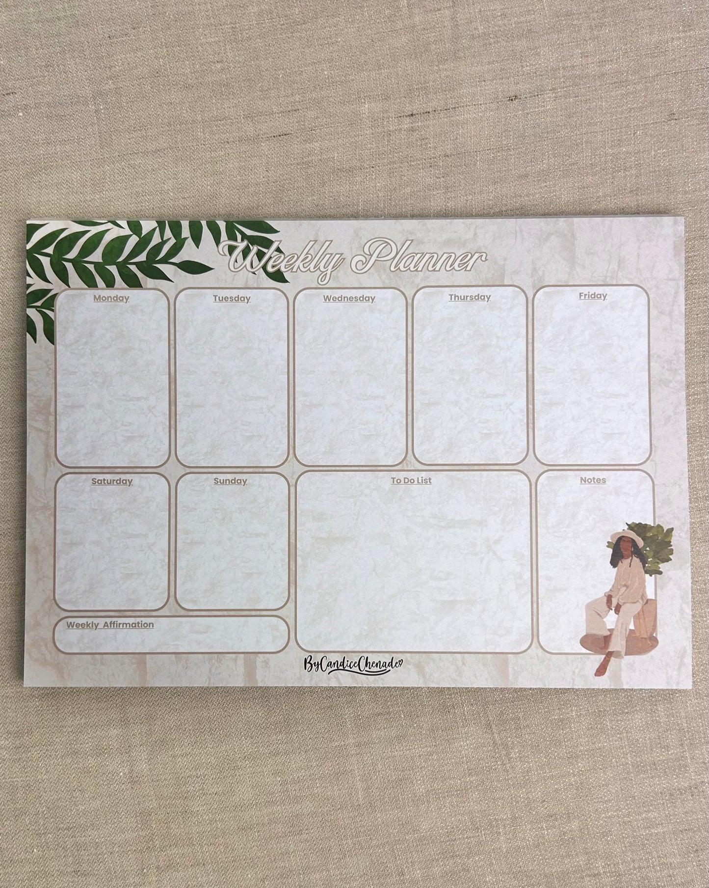 Suzette's A4 Weekly To Do List Planner Notepad