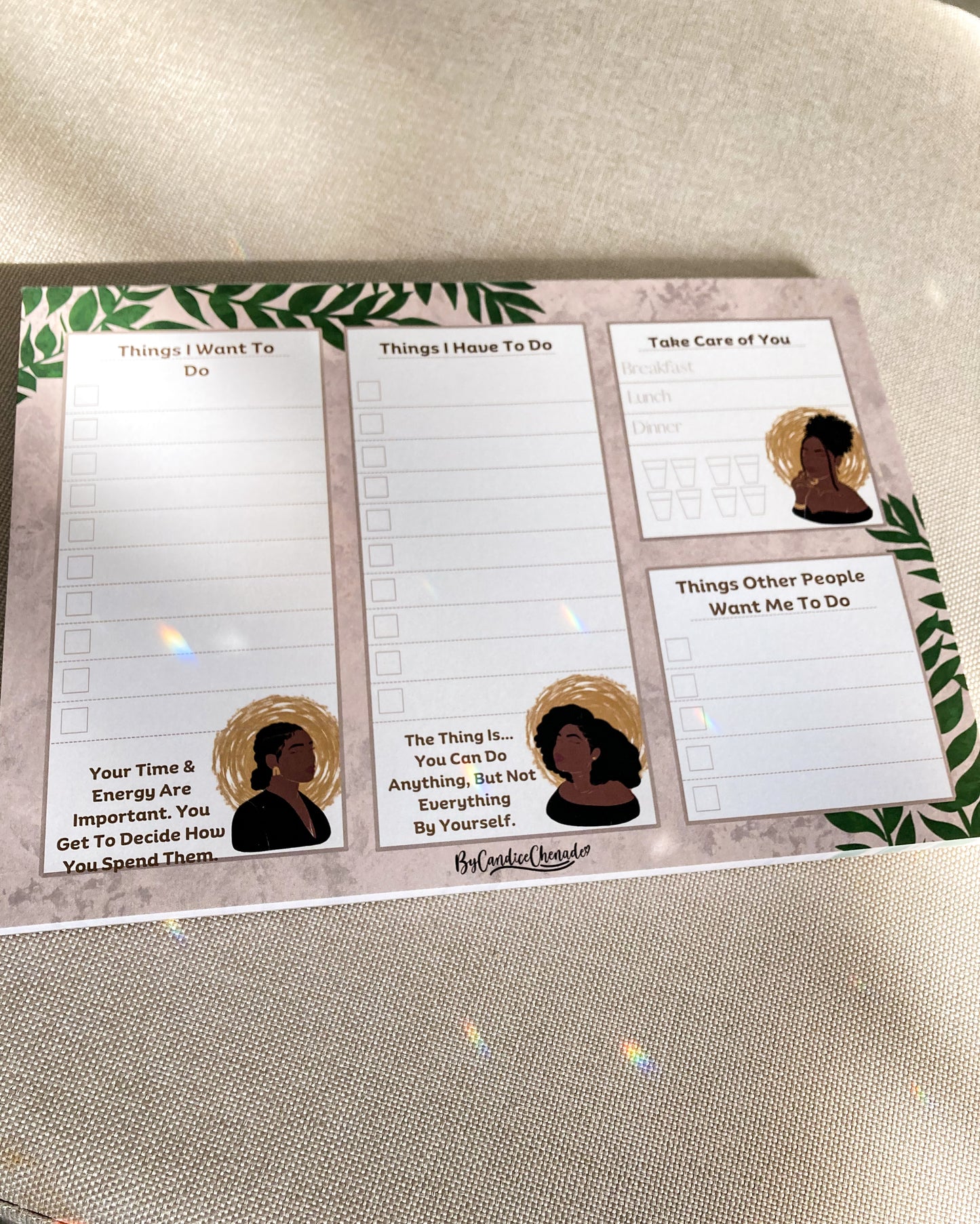 I Am Woman - Daily To Do List Notepad Planner