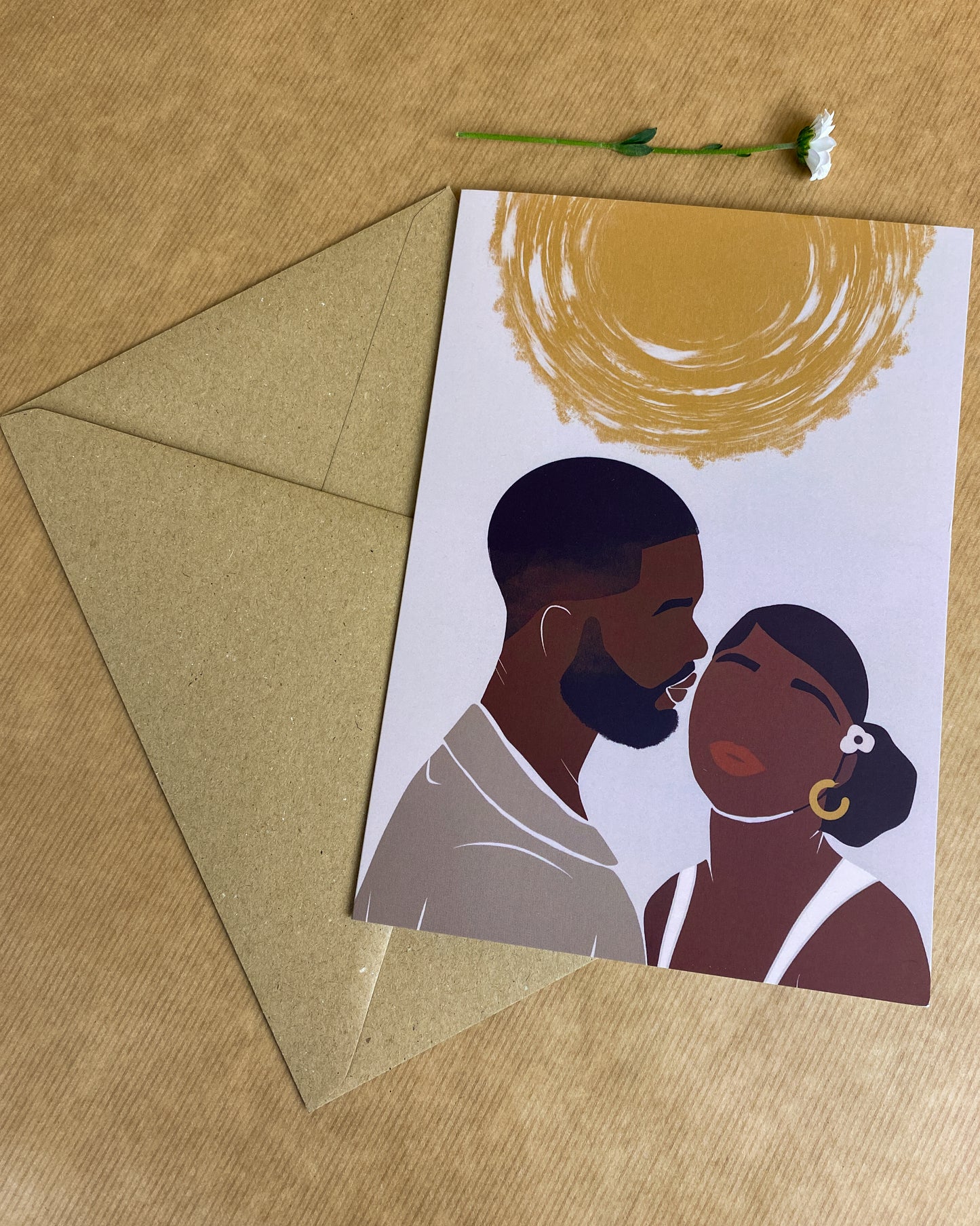 Black Love, Black Couple Card, Anniversary, Black Greeting Cards.
