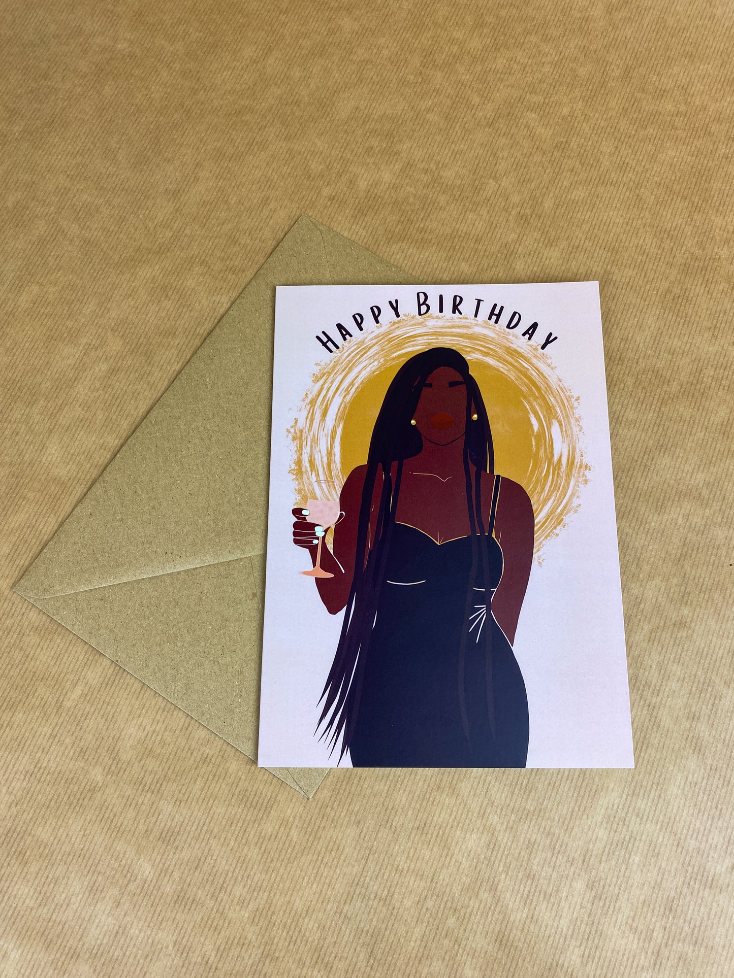Grace's Birthday Braids - Black Woman Birthday Card