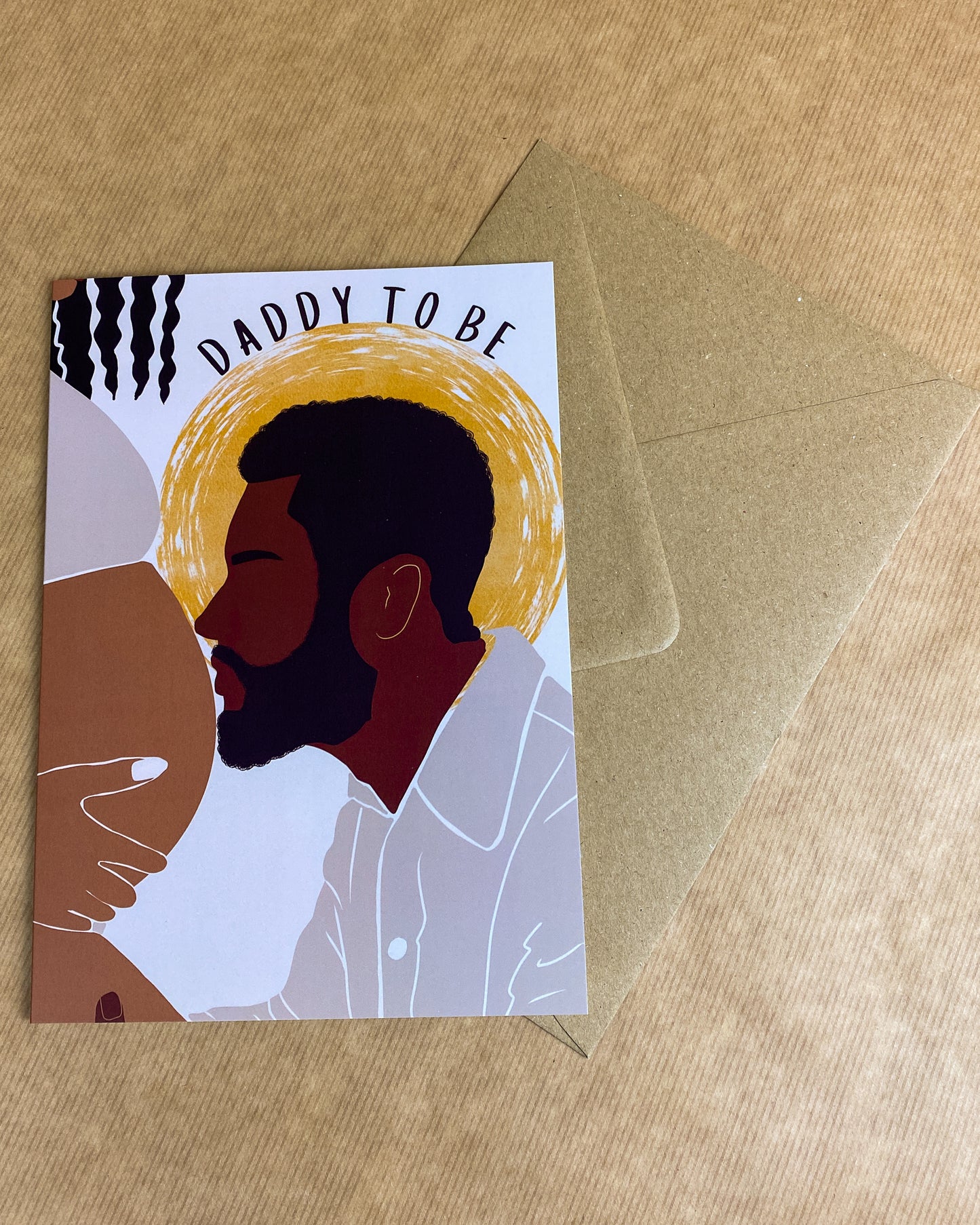 Daddy To Be - Black Man Greeting Card