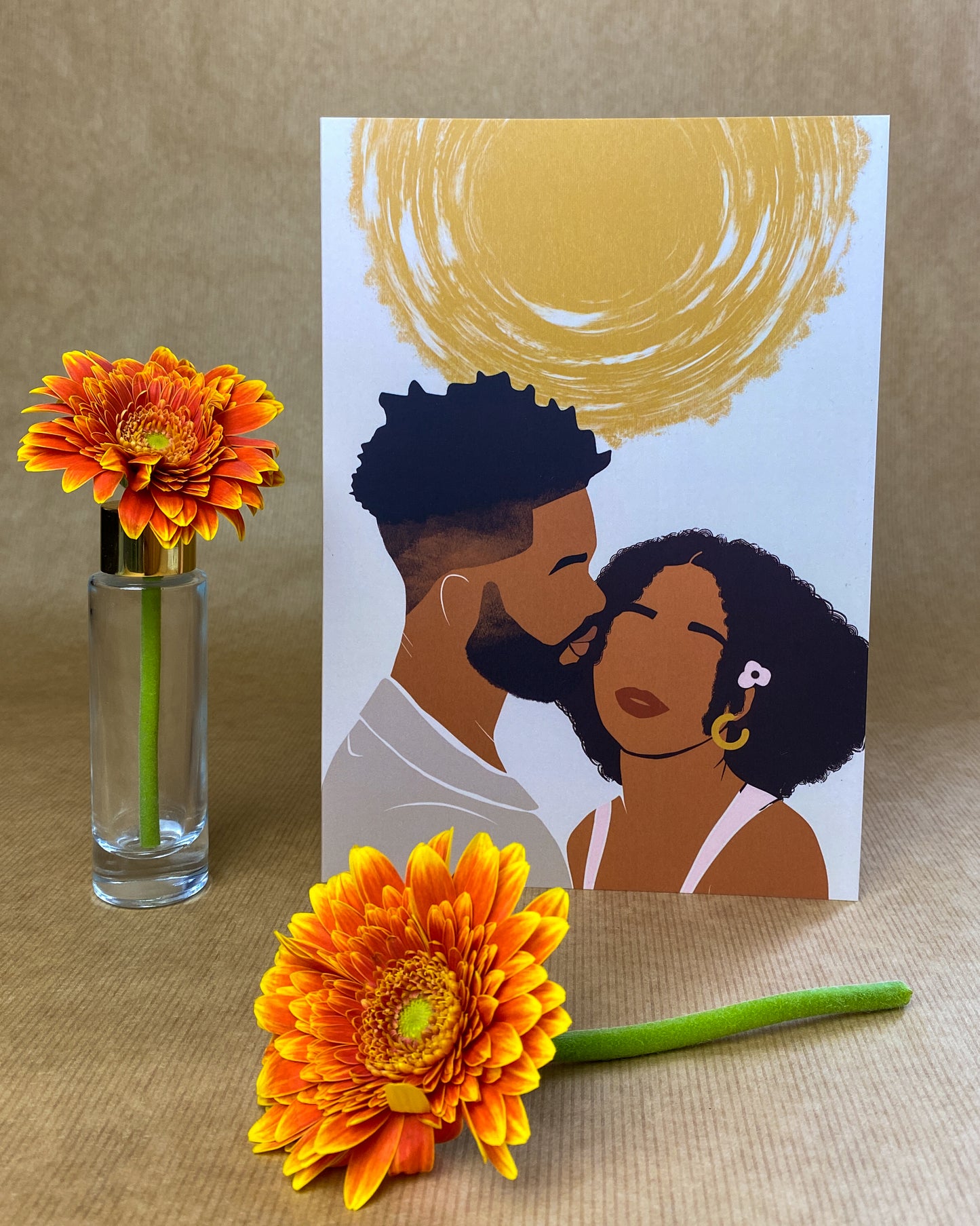 Black Love, Black Couple Card, Anniversary, Black Greeting Cards. Mixed Race
