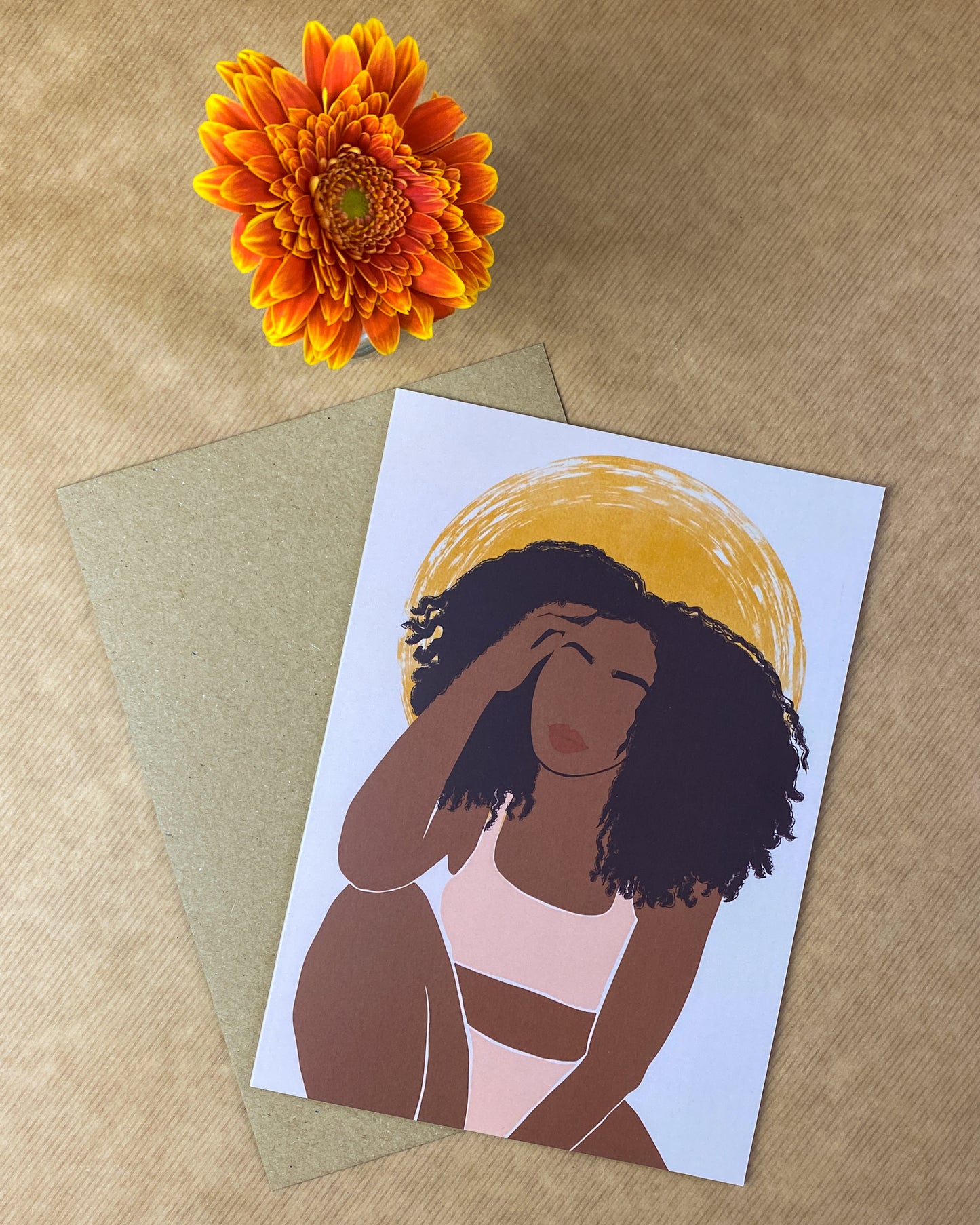 Montana - Black Woman Birthday Card