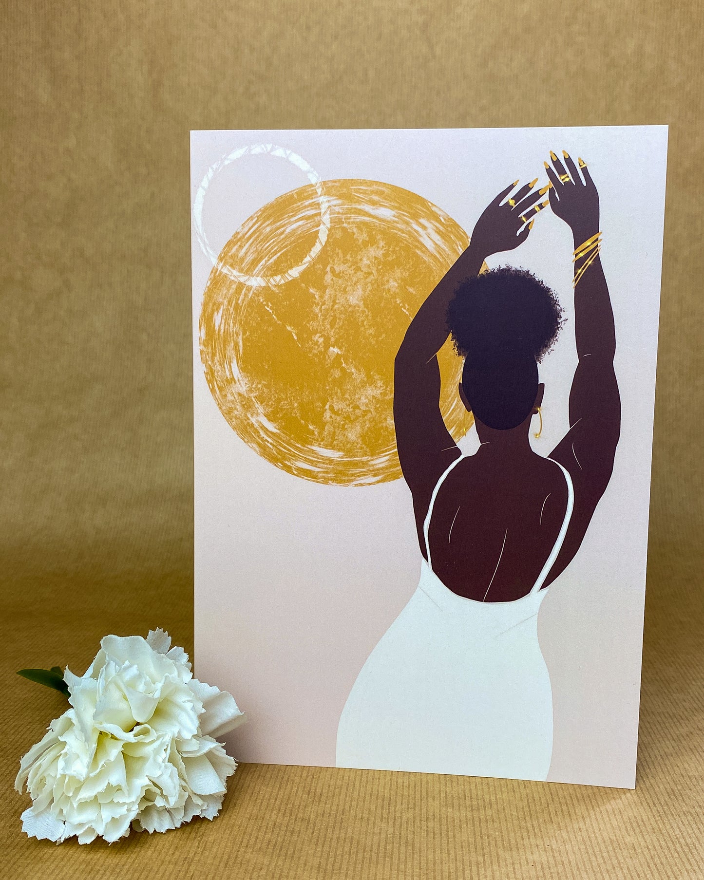 Ebony's Joy - Black Woman Birthday Card