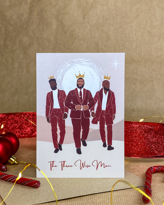 The Three Wise Men Midi - Black Man Christmas Card