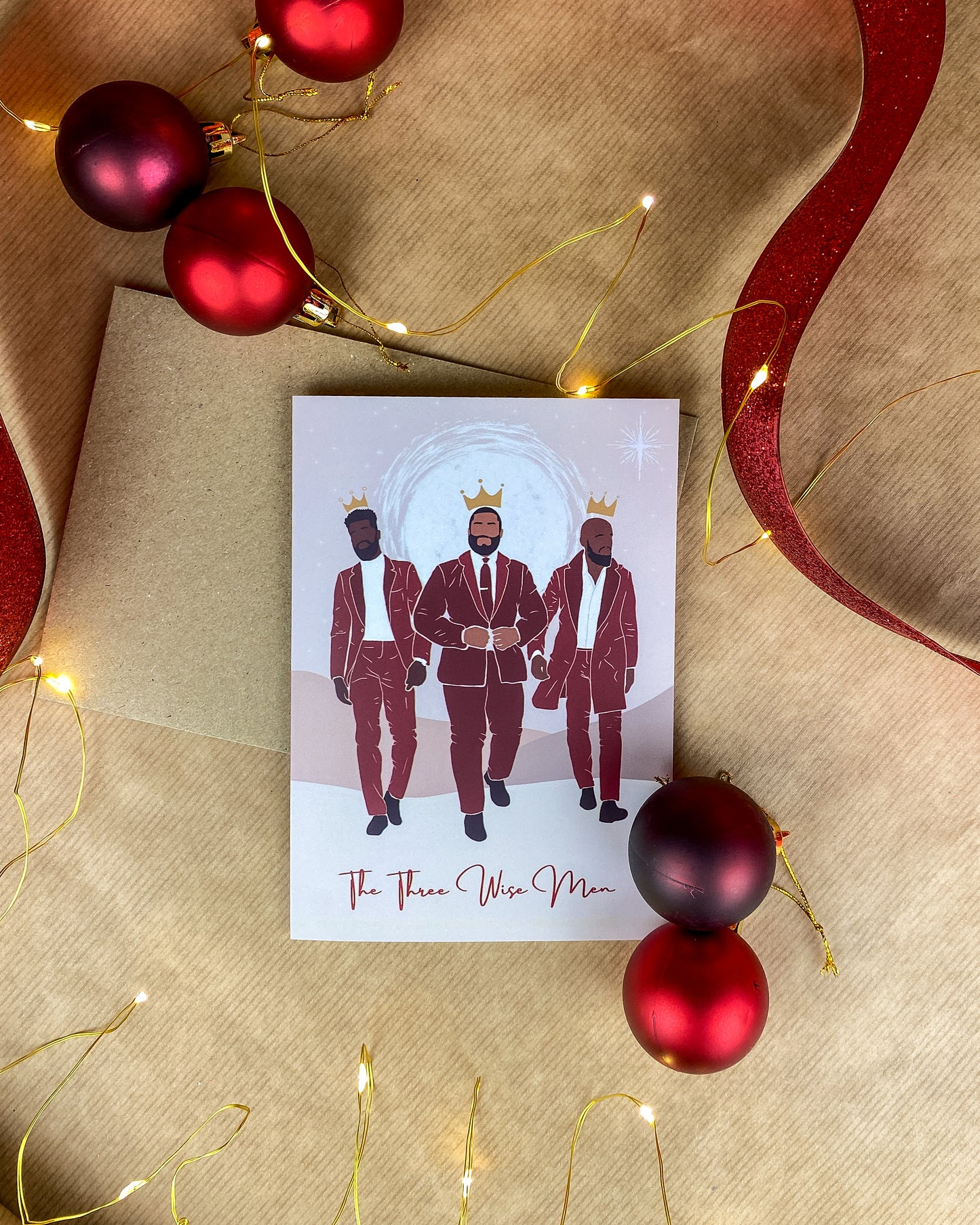 The Three Wise Men Mini - Black Man Christmas Card