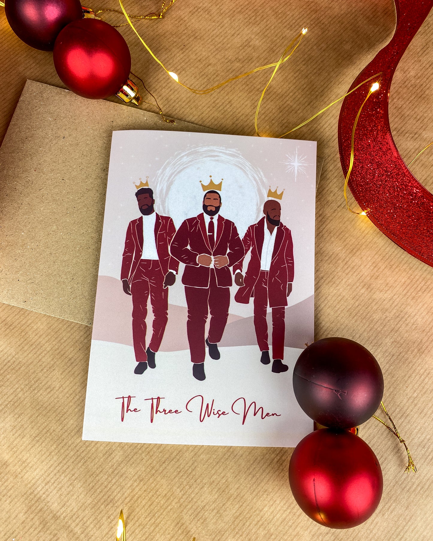 The Three Wise Men Midi - Black Man Christmas Card
