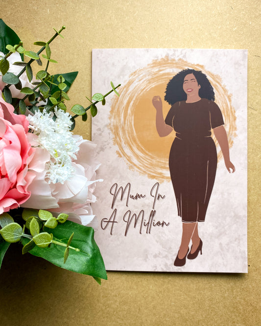 Jo’s Happy Mothers Day Card - Black Queen - Mum