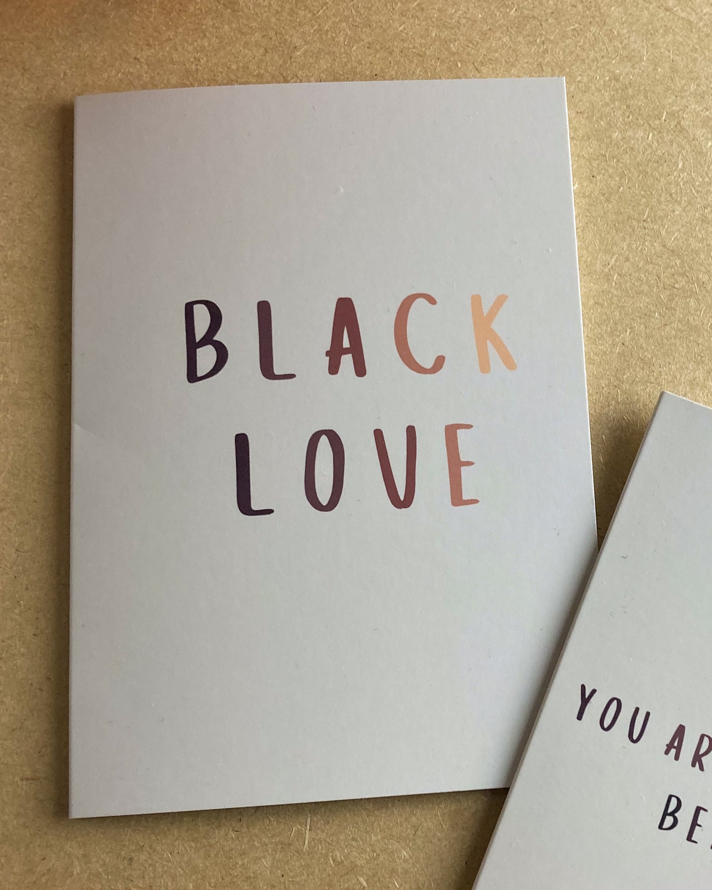 Black Love - Valentines Day Greetings Card