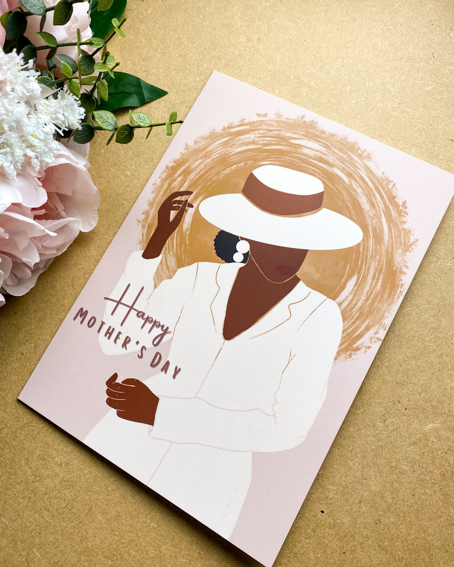 Sophisticated Happy Mothers Day Card - Black Queen - Mum