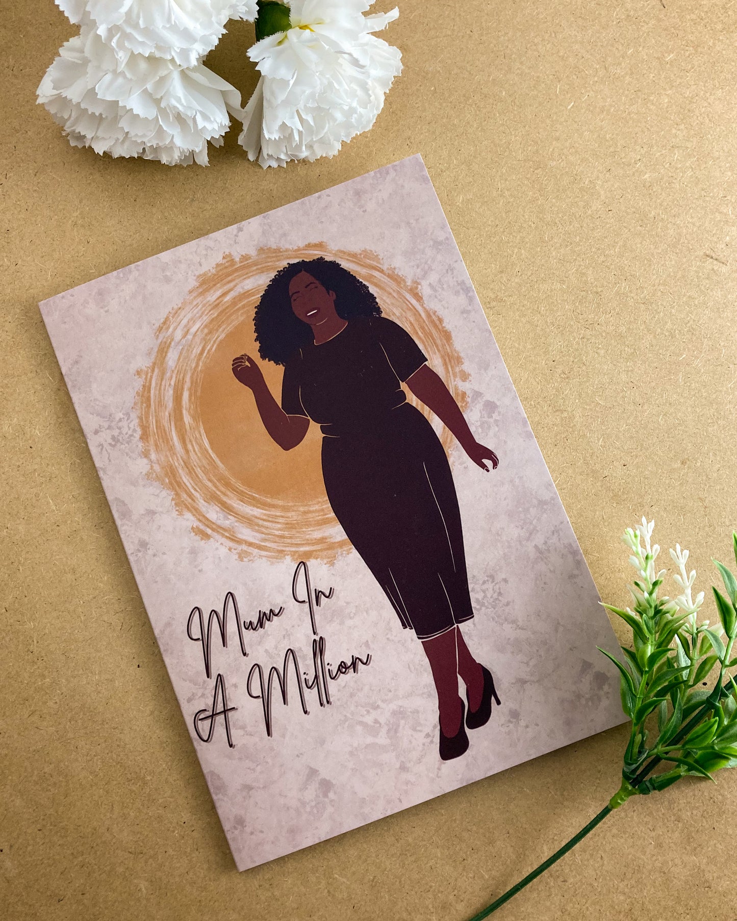 Joanna’s Happy Mothers Day Card - Black Queen - Mom Mama Laila