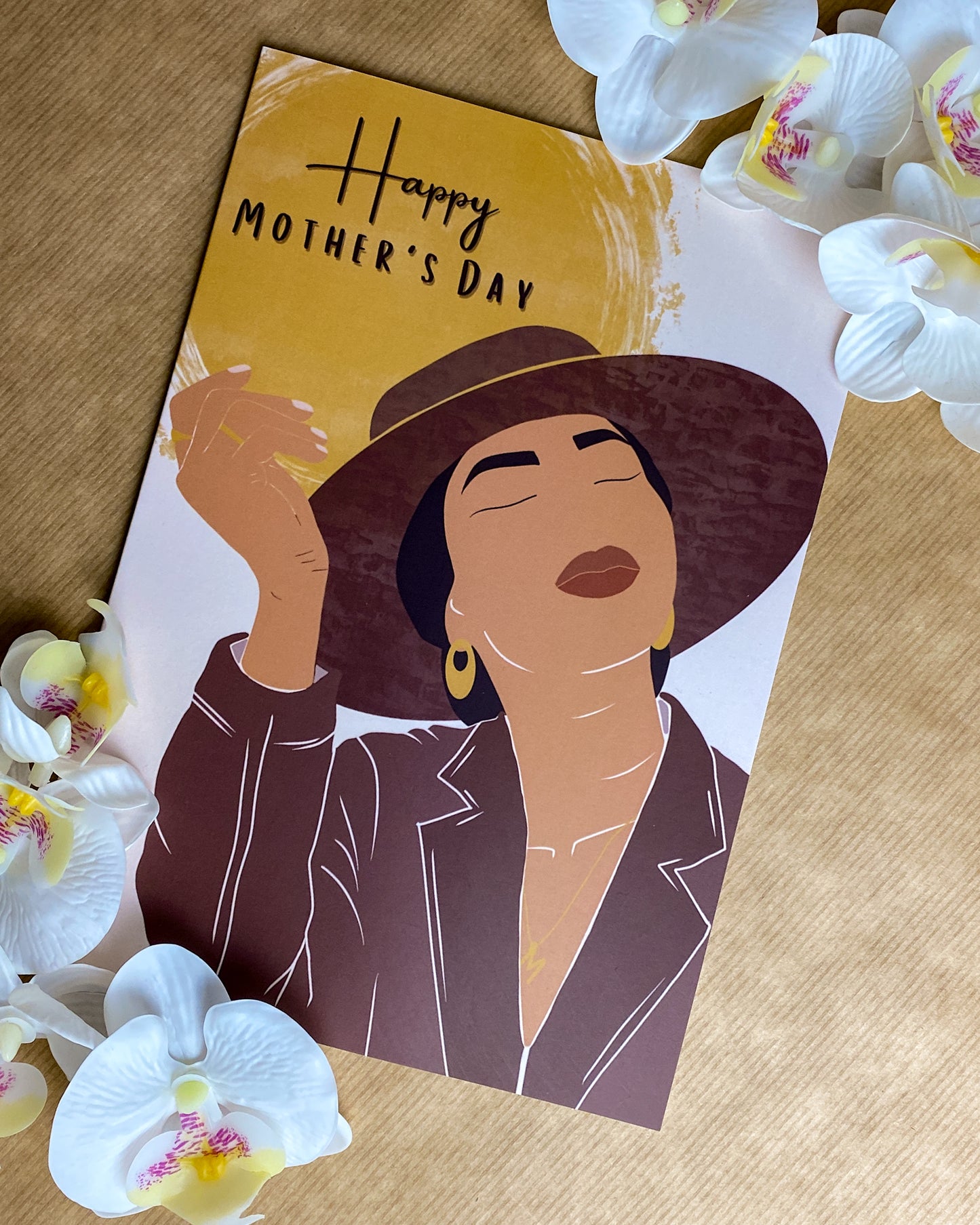 Mixed Race / Black Mum - Mother’s Day Card - Black Queen - Mom Mama Laila