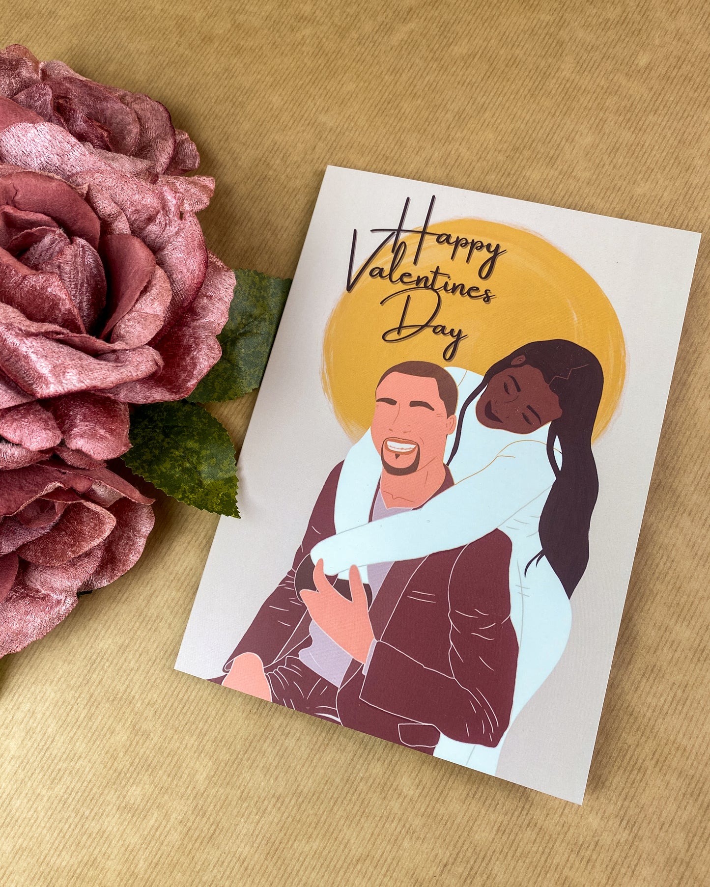 Proud Lovers / Interracial Valentines Day Greetings Card