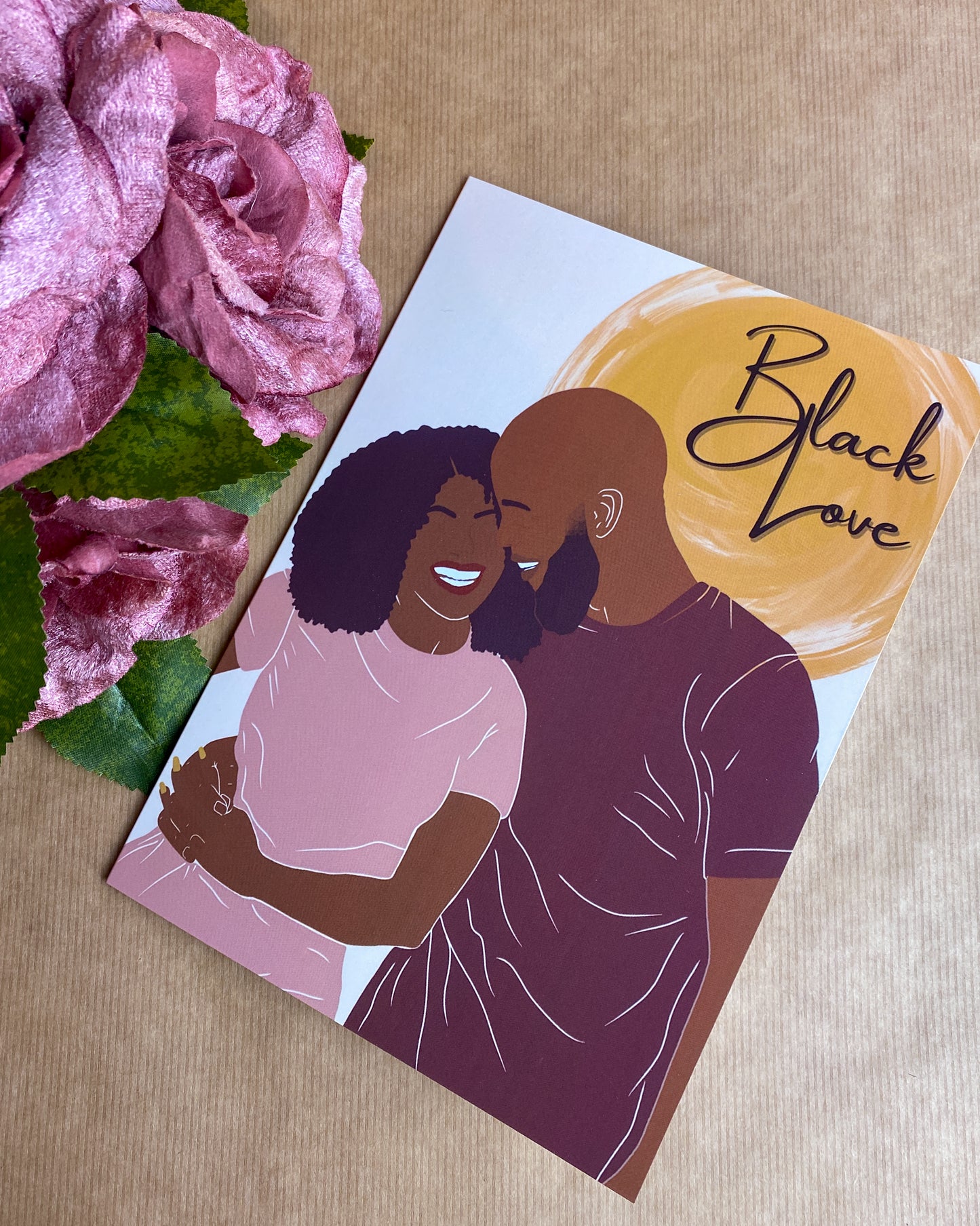 Love Of My Life - Black Love Valentines Day Greetings Card