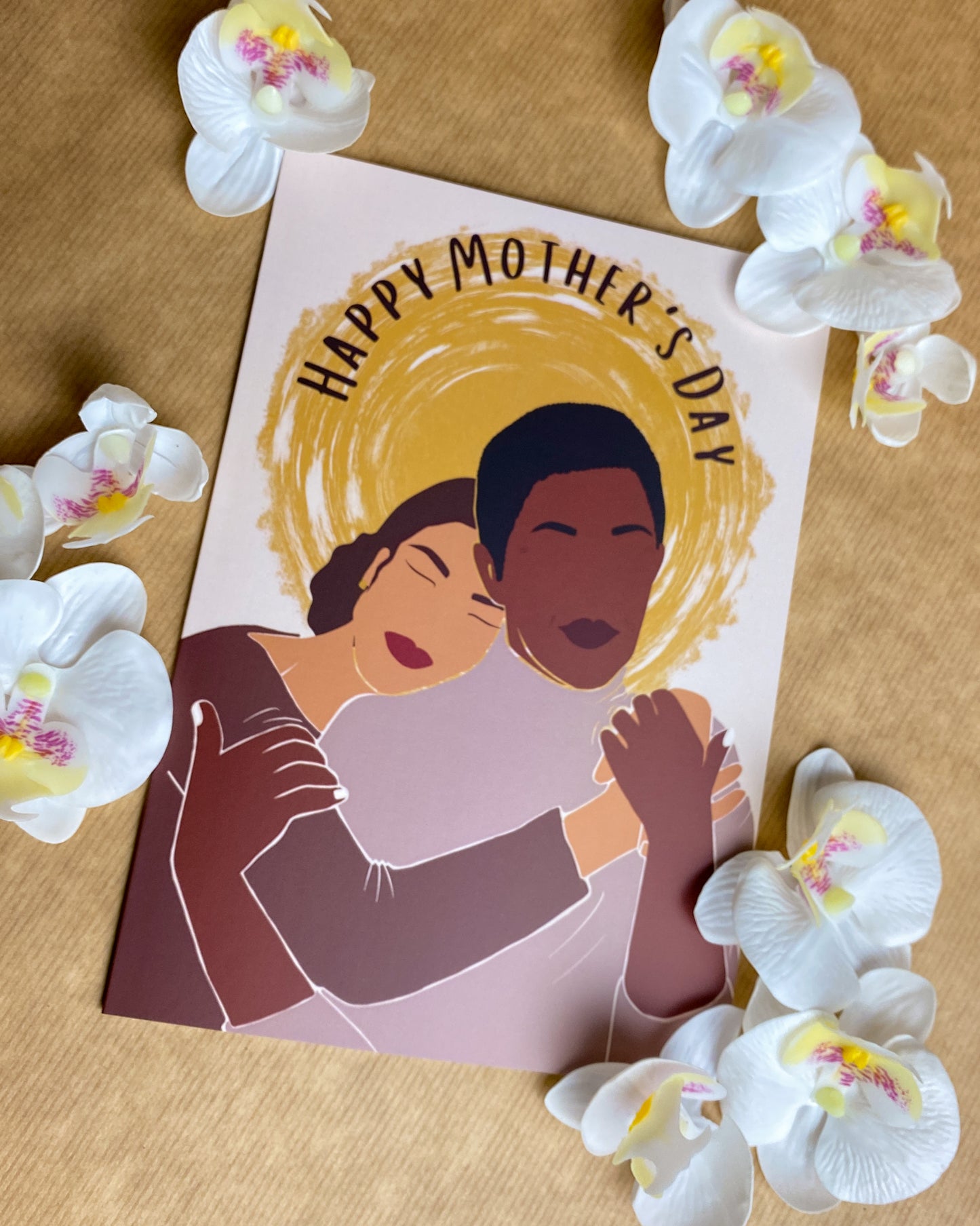 I Love You Mum Mixed Race / Black Mother & Daughter - Mother’s Day Card - Black Queen - Mom Mama Alexis