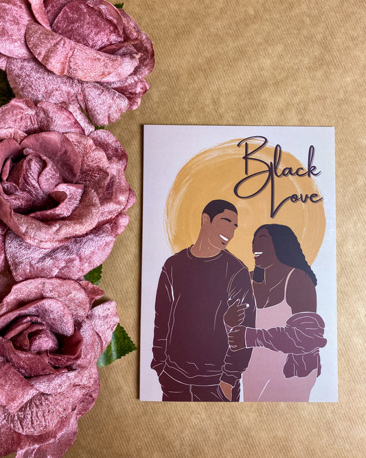 Happy Lover’s - Black Love Greetings Card