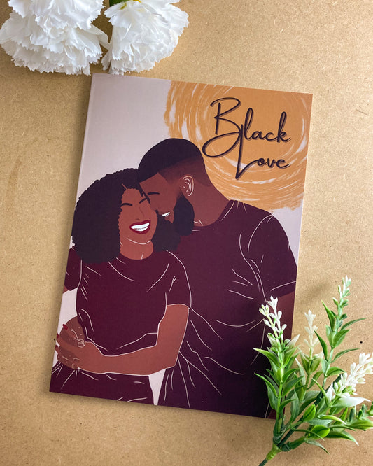 Black Love Valentine’s Day Couple Greeting Card