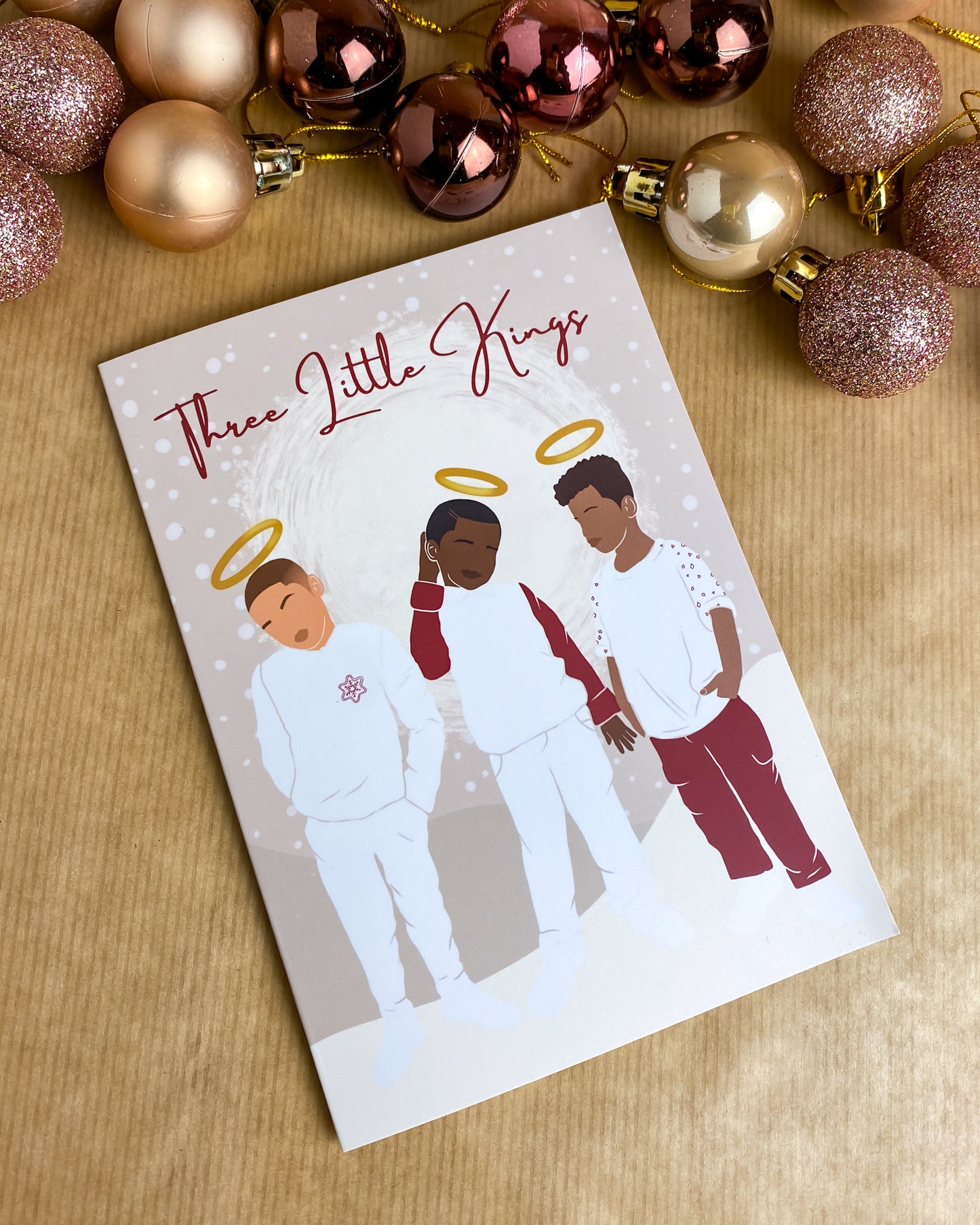 Three Little Kings - Boy Christmas Card 6 A6 Card Multipack