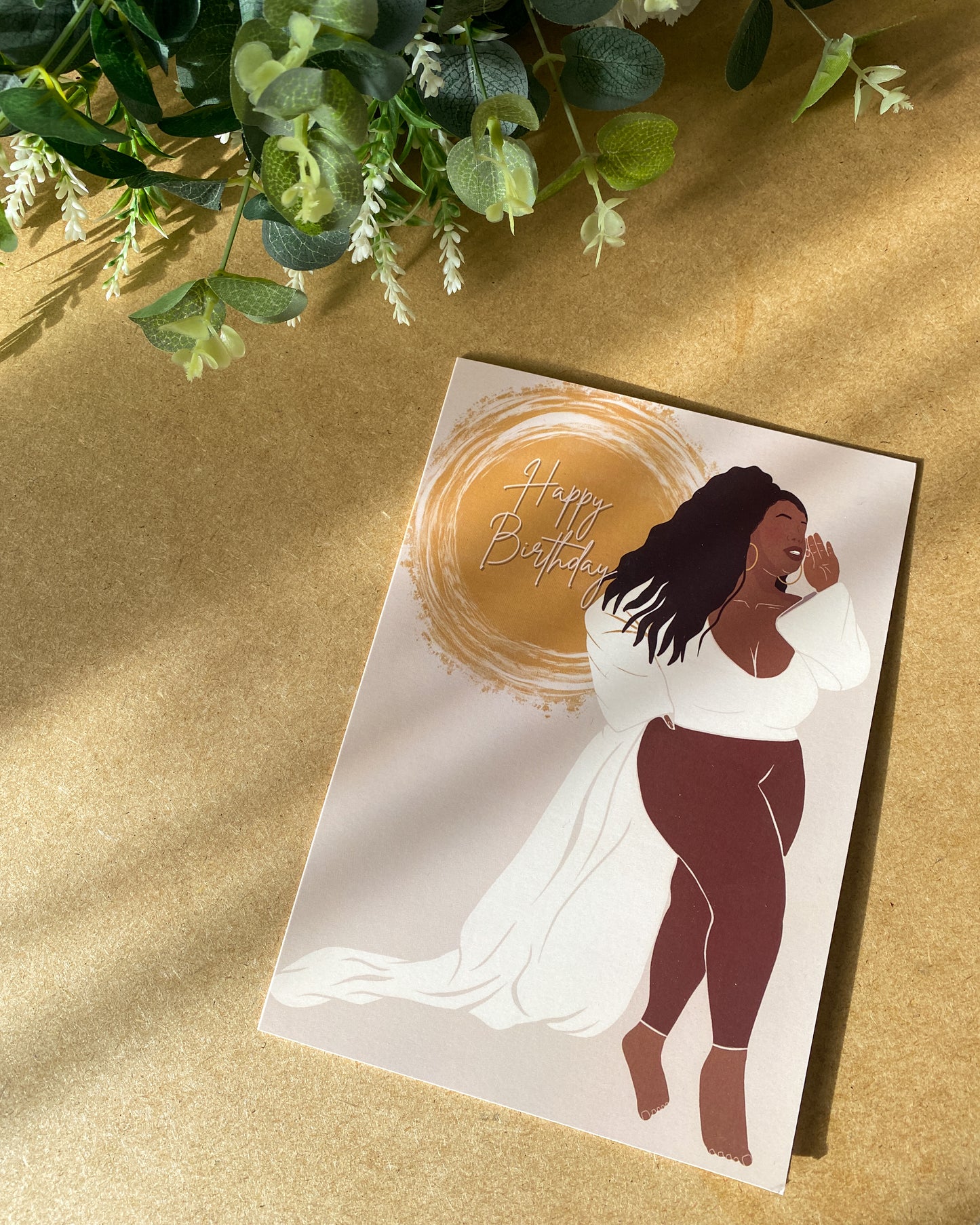 Super Birthday - Black Woman Plus Size Birthday Card