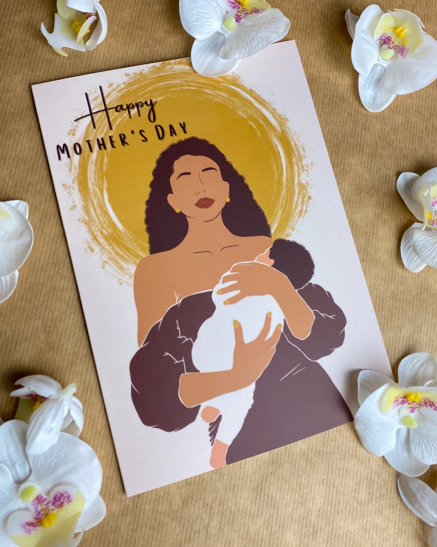 Mixed Race / Black Mother & Child - Mother’s Day Card - Black Queen - Mom Mama Alexis