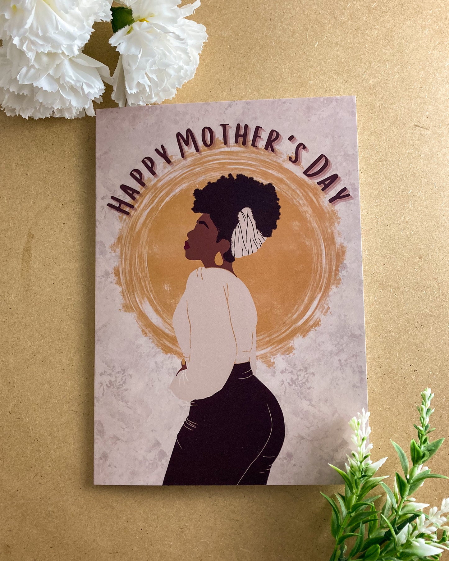 Ade’s Happy Mothers Day Card - Black Queen - Mom Mama Laila