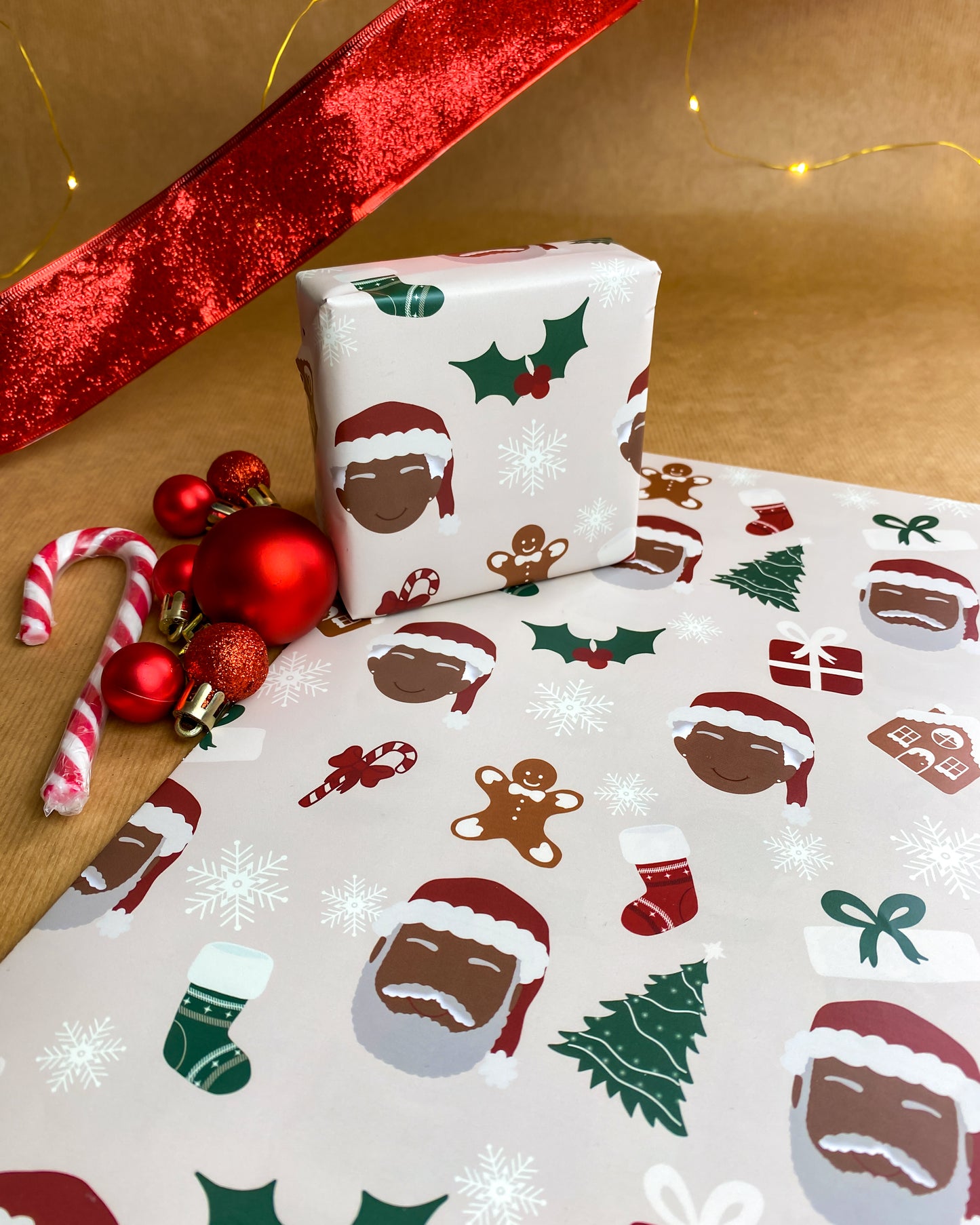 Custom Wrapping Paper Sheets for Kids Boys Girls Baby Men Women - Secret  Santa Claus, Xmas Gift Wrap, Bulk Wrapping Paper Printed – WrapaholicGifts