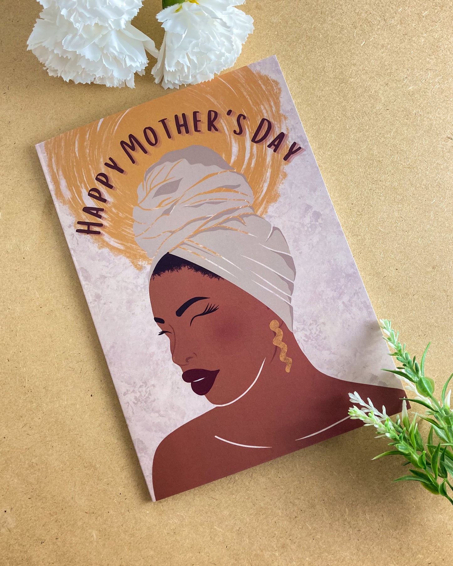 Cleo’s Happy Mothers Day Card - Black Queen - Mom Mama Laila