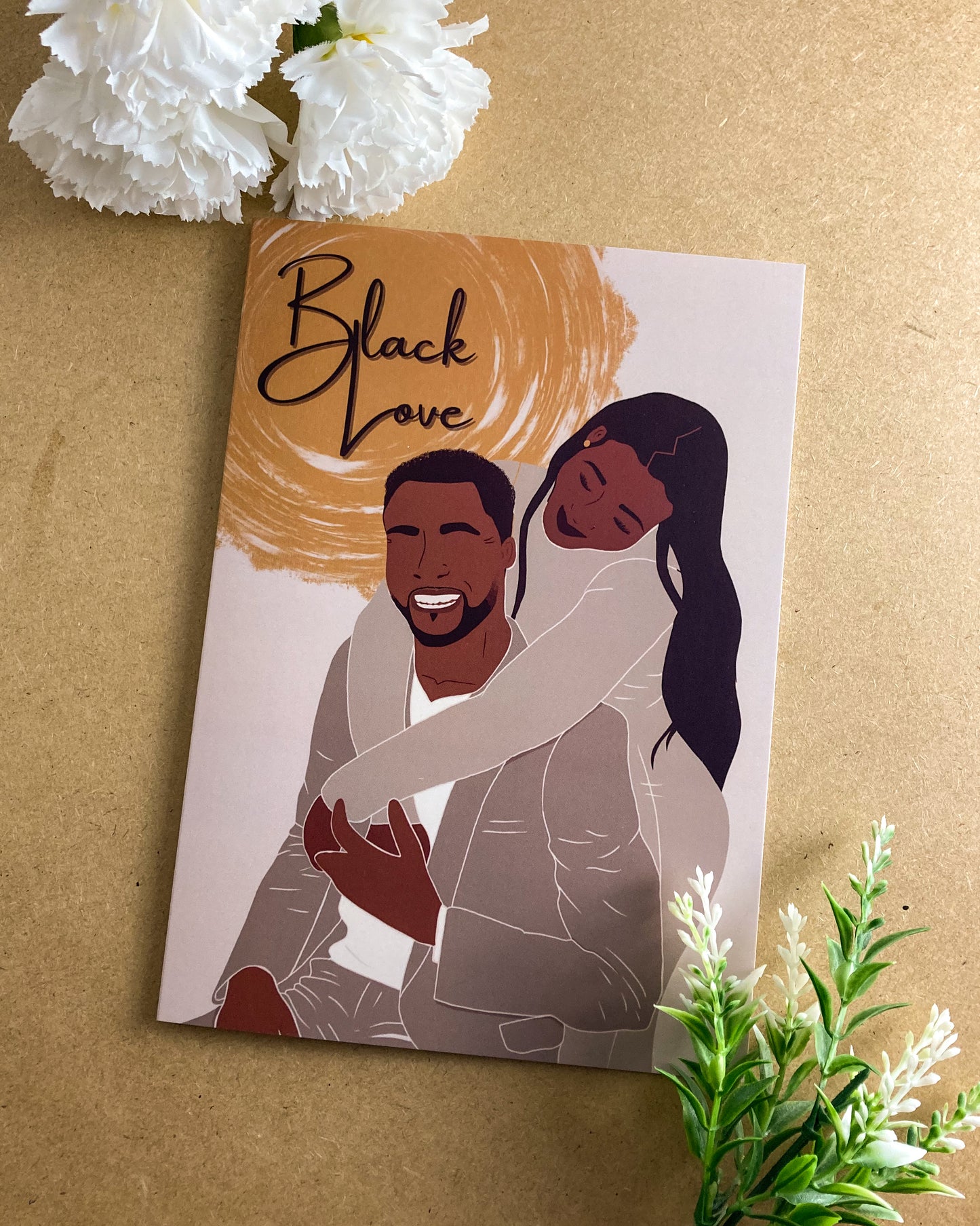 Proud Black Love Valentines Day Greetings Card